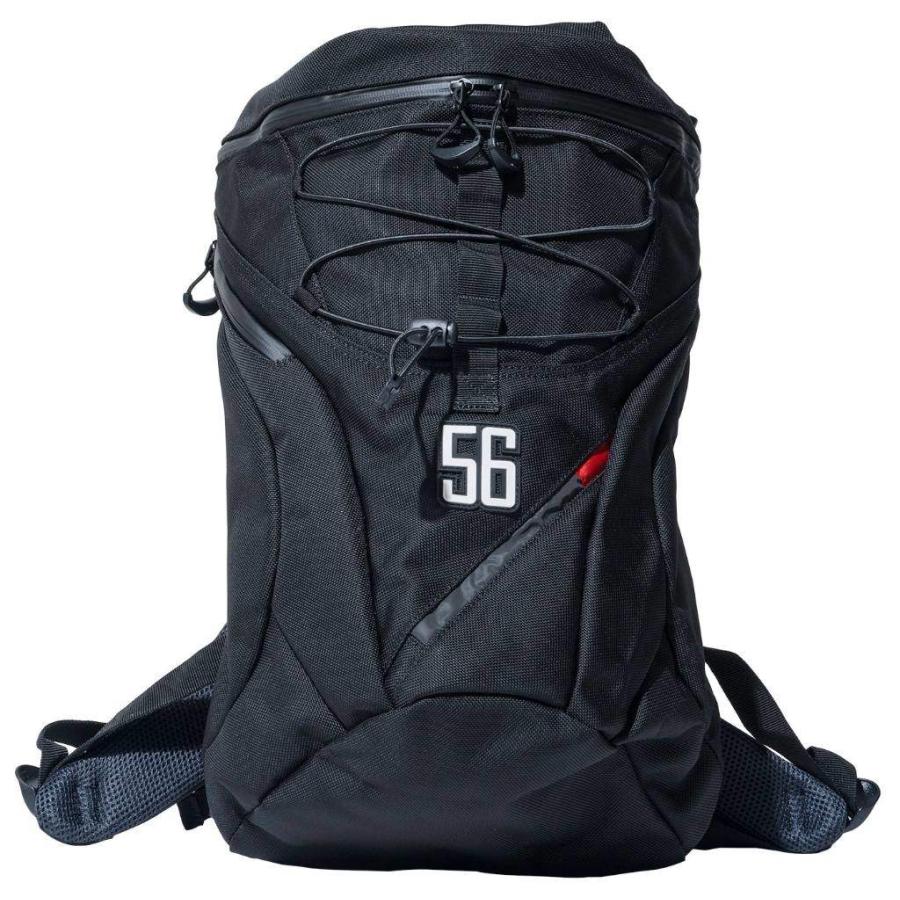 56design 56デザイン 【56design×KUSHITANI】AIR THROUGH BACK PACK カラー：Black／Black リュックサック・ナップザック バッグ | 56design