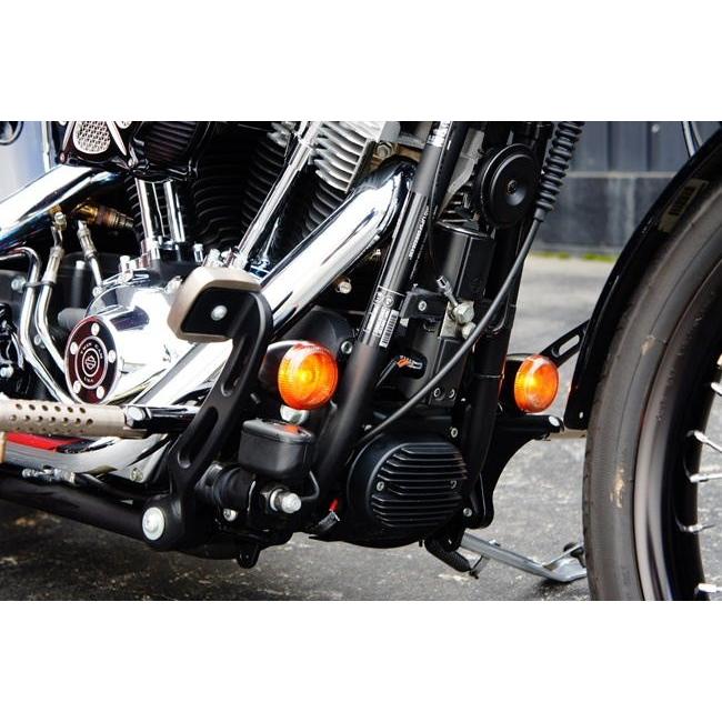 TRIJYA トライジャ ウインカーステー カラー：クローム SOFTAIL SLIM S FXCW ロッカー FXSB HARLEY-DAVIDSON ハーレーダビッドソン ウインカーステー・マウント