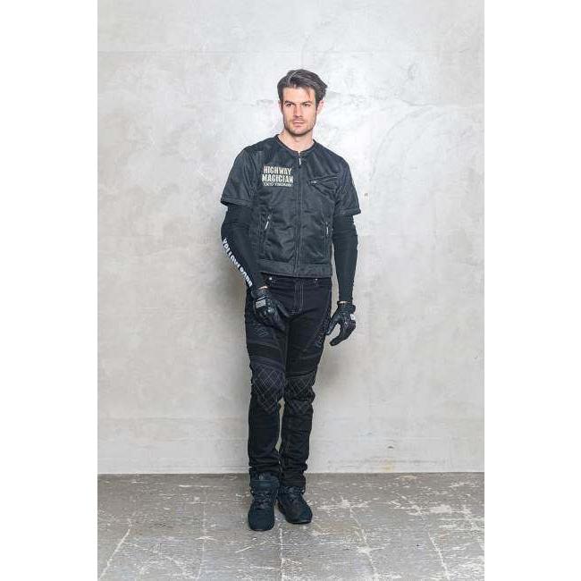 イエローコーンYMT-010 プロテクティブメッシュTシャツ （Lサイズ） YMT-010 Protective Mesh Tshirt 【ALL BLACK】 - YELLOW CORN