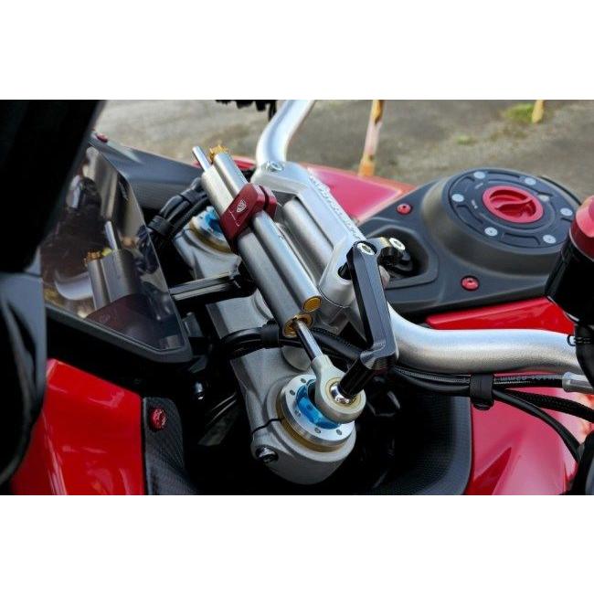 CNC Racing シーエヌシーレーシング ステアリングダンパーブラケット カラー：ゴールド MULTISTRADA V4 Pikes Peak RS DUCATI ドゥカティ ハンドル周辺パーツ_4