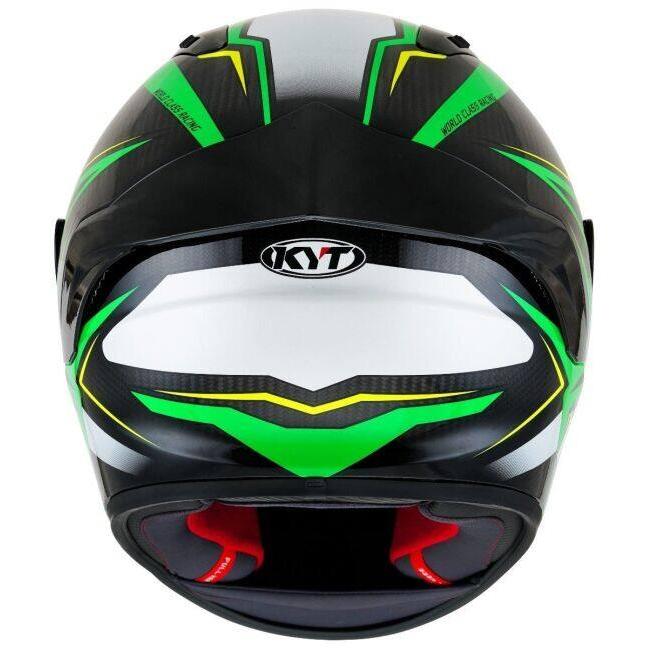KYT ケイワイティ NZ RACE CARBON STRIDE GREEN FLUO／WHITE ／E06［カーボンストライドグリーンフロー］ヘルメット サイズ：L(59-60cm) ヘルメット | ブランド登録なし | 07