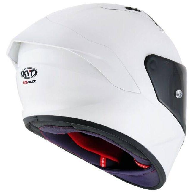 KYT ケイワイティ NZ RACE PLAIN WHITE ／E06［プレーンホワイト］ヘルメット サイズ：M(57-58cm) フルフェイスヘルメット ヘルメット | ブランド登録なし | 06