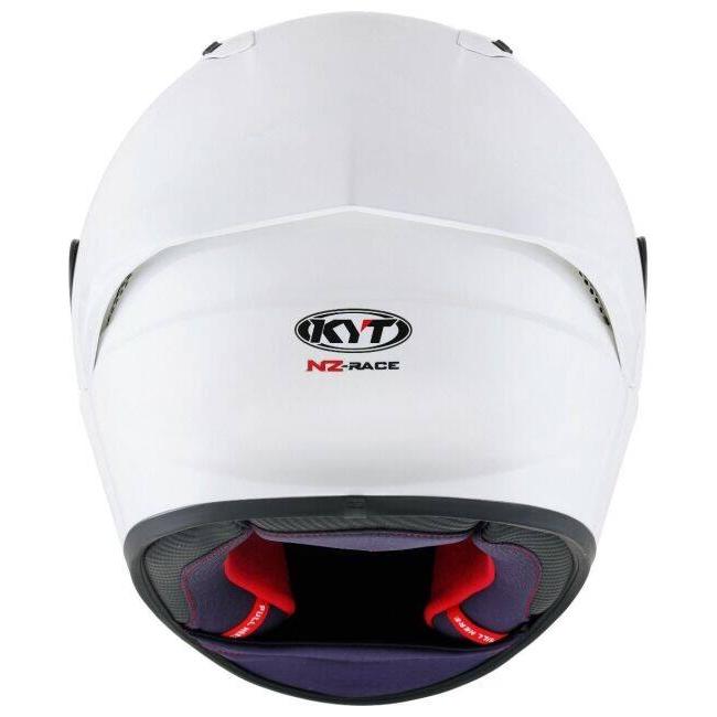 KYT ケイワイティ NZ RACE PLAIN WHITE ／E06［プレーンホワイト］ヘルメット サイズ：M(57-58cm) フルフェイスヘルメット ヘルメット | ブランド登録なし | 07