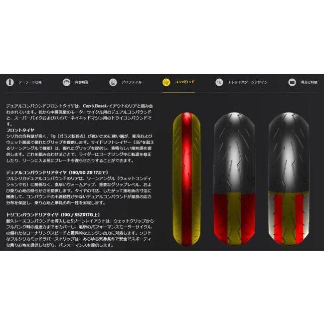 PIRELLI ピレリ DIABLO ROSSO IV 【190/50 ZR 17 M/C (73W) TL】 ディアブロ ロッソIV タイヤ オンロードタイヤ・スポーツ オンロードタイヤ | PIRELLI | 06
