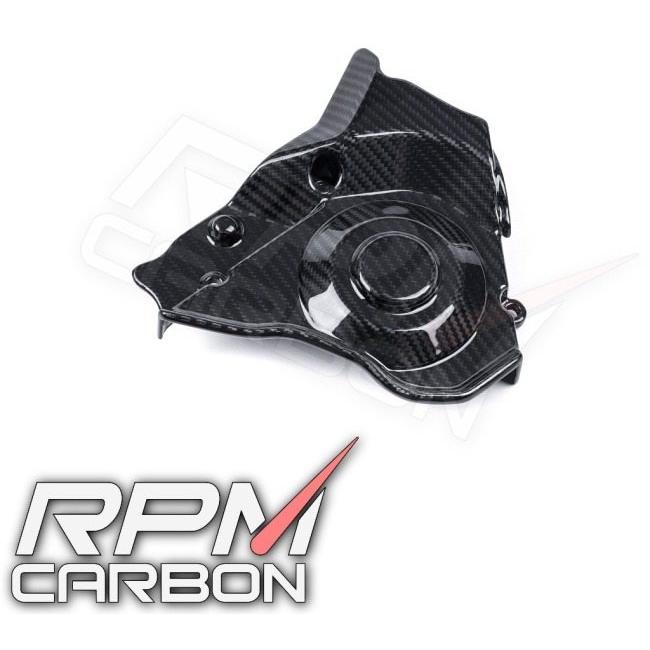 RPM CARBON アールピーエムカーボン ドライブスプロケットカバー RSV4 仕上げ：ツヤなし / 仕様：綾織 Tuono APRILIA アプリリア スプロケットカバー 外装_1