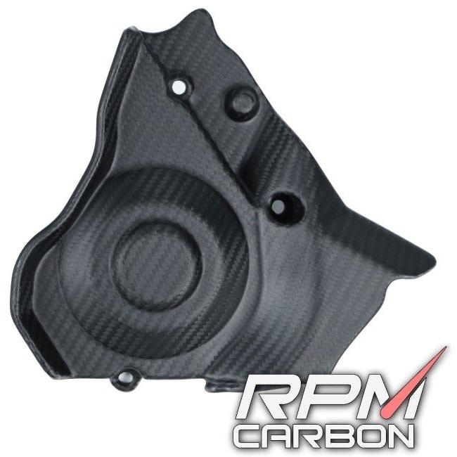 RPM CARBON アールピーエムカーボン ドライブスプロケットカバー RSV4 仕上げ：ツヤなし / 仕様：綾織 Tuono APRILIA アプリリア スプロケットカバー 外装_4