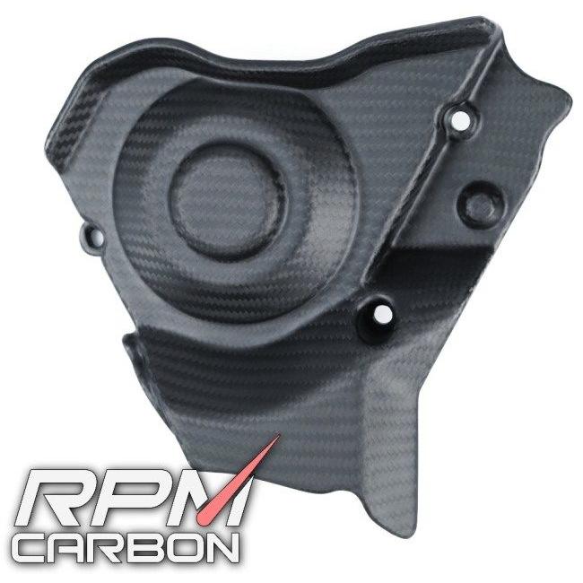 RPM CARBON アールピーエムカーボン ドライブスプロケットカバー RSV4 仕上げ：ツヤなし / 仕様：綾織 Tuono APRILIA アプリリア スプロケットカバー 外装_5
