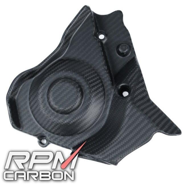 RPM CARBON アールピーエムカーボン ドライブスプロケットカバー RSV4 仕上げ：ツヤなし / 仕様：綾織 Tuono APRILIA アプリリア スプロケットカバー 外装_6