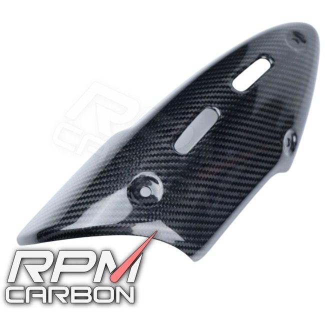 ブランド登録なし - RPM CARBON アールピーエムカーボン マフラーヒートガード (純然たるえり巻き相応う) DIAVEL 大成：ツヤあり / 操作手順：平織 Diavel1260 Diavel1200 えり巻き