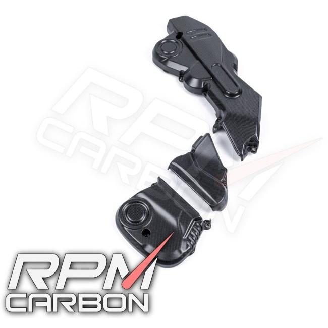 RPM CARBON アールピーエムカーボン カムベルトカバー DesertX 仕上げ：ツヤあり / 仕様：綾織 DUCATI ドゥカティ カムカバー・カムシャフトカバー エンジンの画像