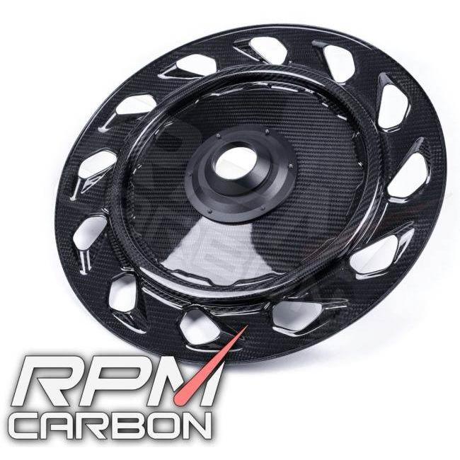 RPM CARBON アールピーエムカーボン リアホイールカバー PANIGALEV4 仕上げ：ツヤあり / 仕様：鍛造カーボン Panigale V4 V4S V4R DUCATI ドゥカティ 外装