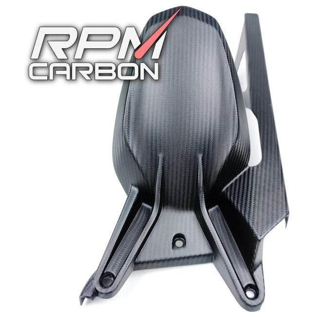RPM CARBON アールピーエムカーボン チェーンガード付きリアフェンダー KTM 1290 仕上げ：ツヤあり / 仕様：鍛造カーボン Super Duke R リアフェンダー 外装