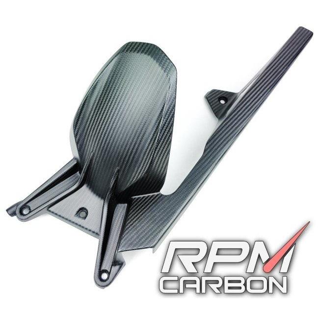 RPM CARBON アールピーエムカーボン チェーンガード付きリアフェンダー KTM 1290 仕上げ：ツヤなし / 仕様：鍛造カーボン Super Duke R リアフェンダー 外装