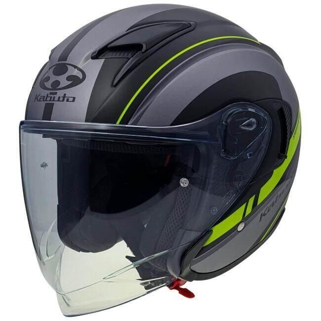 Kabuto ジェットヘルメット マットブラック/グレー/イエロー OGK Kabuto（オージーケーカブト） EXCEED2 RIDGE [エクシード2 リッジ