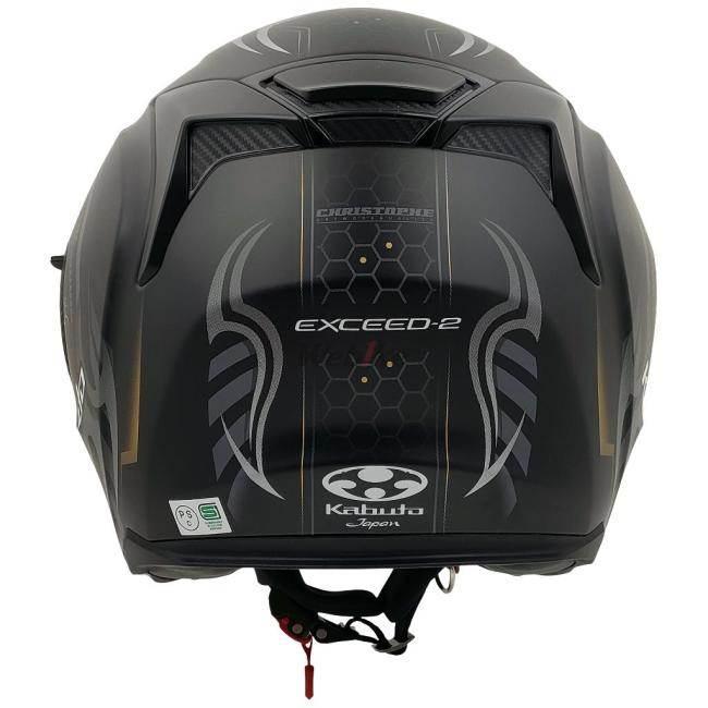 OGKカブト EXCEED2 CYBER フラットブラックゴールド Lサイズ Webike | OGK KABUTO オージーケーカブト EXCEED2 RIDGE