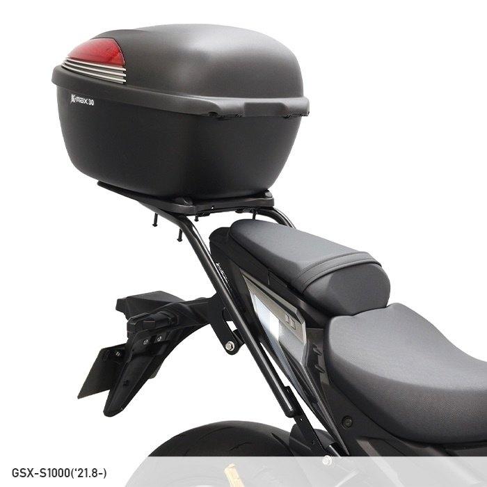 ENDURANCE GSX-S1000バイク用キャリア ブラック ENDURANCE（エンデュランス） リアキャリア＋リアボックスセット GSX