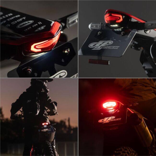 ブランド登録なし - ZETA RACING ジータ 一ころ LED 生産ライン テールランプCRF450L等 水晶体色合い：せつ然たる CRF450L HONDA ホンダ テールランプキット 点火装置類 電装系