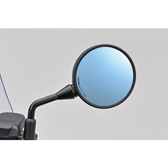 W800 ストリート／カフェ 純正ミラー+デイトナ貼り付けゴールドミラー