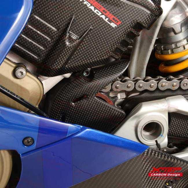 X-TOP エックストップ フロントスプロケットカバー PANIGALE V4S StreetFighter V4 DUCATI ドゥカティ スプロケットカバー 外装の画像