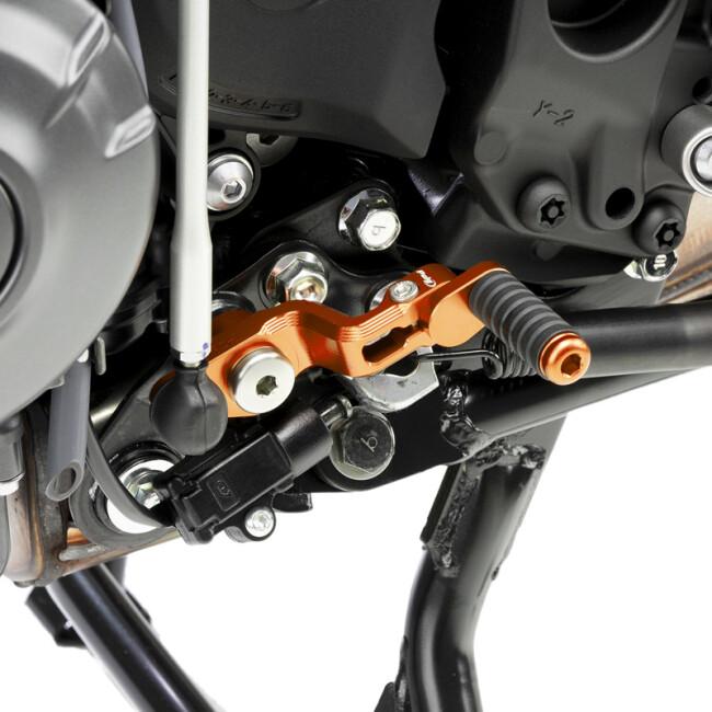 Puig プーチ アジャスタブルシフトペダル(ADJUSTABLE GEAR SHIFT PEDAL) カラー：オレンジ MT-09 SP トレーサー9 GT トレーサー900 YAMAHA ヤマハ シフトペダル_1