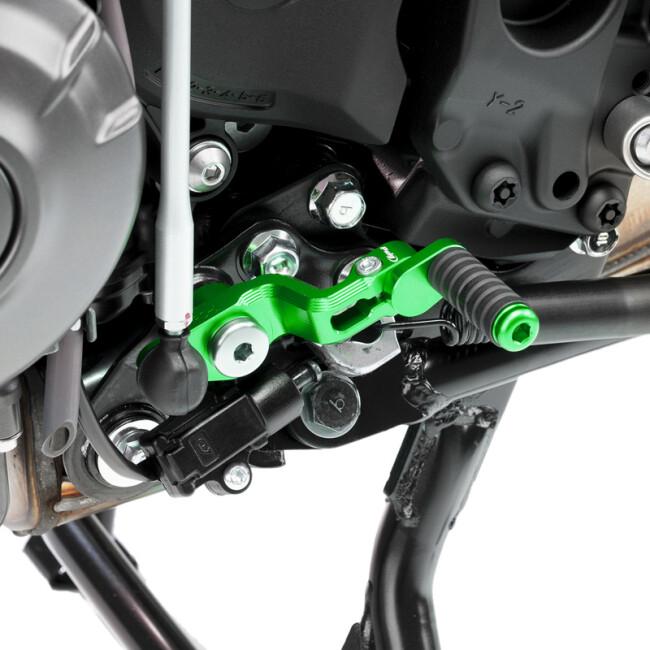 Puig プーチ アジャスタブルシフトペダル(ADJUSTABLE GEAR SHIFT PEDAL) カラー：グリーン MT-09 SP トレーサー9 GT トレーサー900 YAMAHA ヤマハ シフトペダル_1