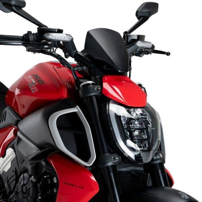 Puig プーチ ニュージェネレーションNKスクリーン(SPORT PLUS) (Windshield New Generation Sport Plus) Diavel V4 DUCATI ドゥカティ スクリーン 外装_4