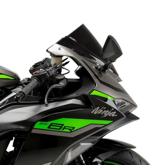 Puig プーチ レーシングスクリーン Z-Racing (Z-Racing Screen) カラー：ダークスモーク ZX-6R KAWASAKI カワサキ スクリーン 外装_7