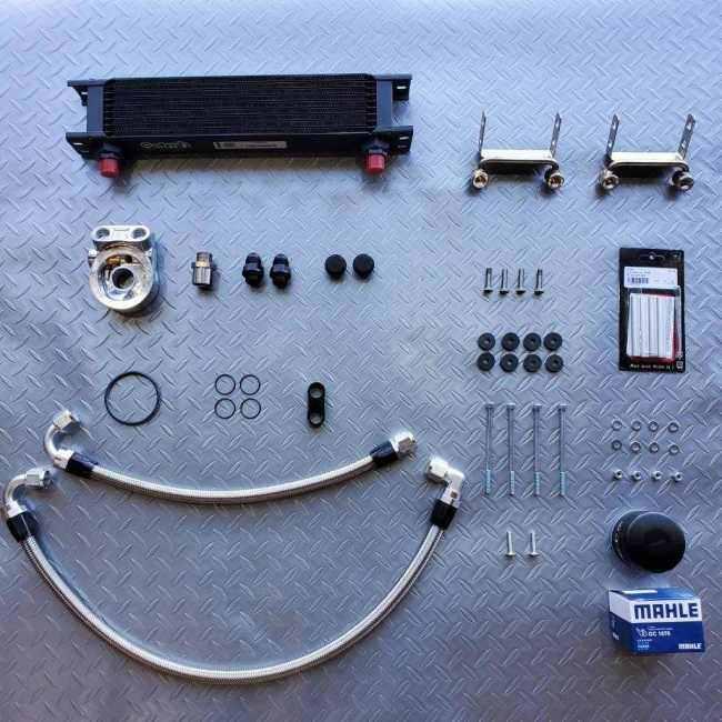 K.S.K ケースケー オイルクーラーキット Standard MODEL 前期用 サイドカラー：ゴールド / オイルホース：ステンメッシュホース Z900RS KAWASAKI カワサキ