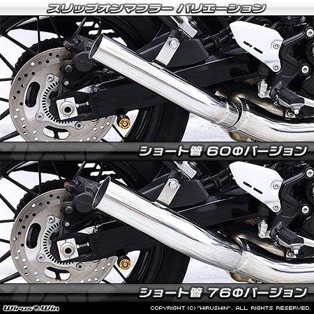WirusWin（ウイルズウィン） スリップオンマフラー ショート管