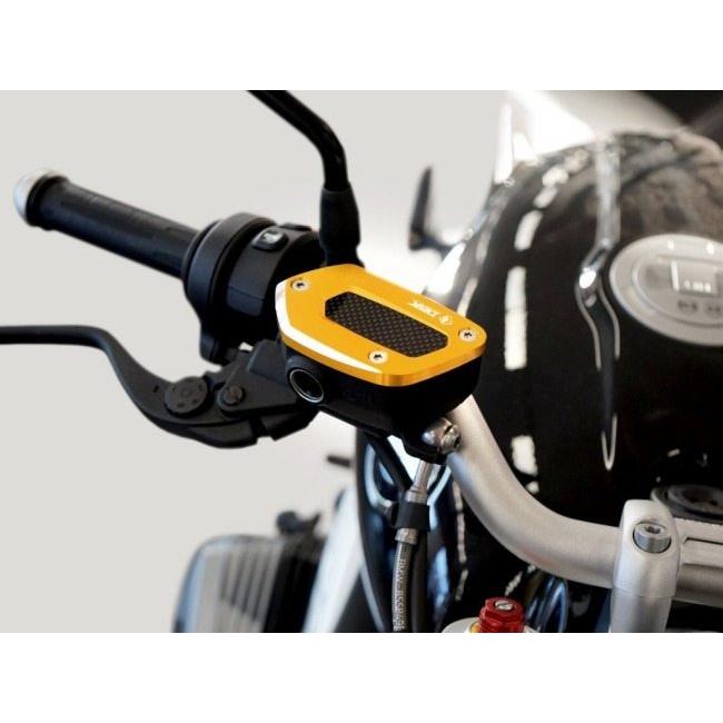 DUCABIKE (DBK) ドゥカバイク (ディービーケー) フロントブレーキフルードキャップ カラー：ゴールド BMW マスターシリンダータンクキャップ・リザーバーカバーの画像