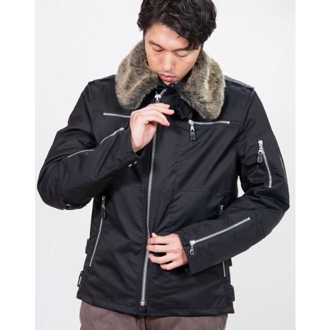 POWERAGE パワーエイジ レディース FUR ライダース ブラック WL POWERAGE パワーエイジ FURライダース レディース サイズ：WS