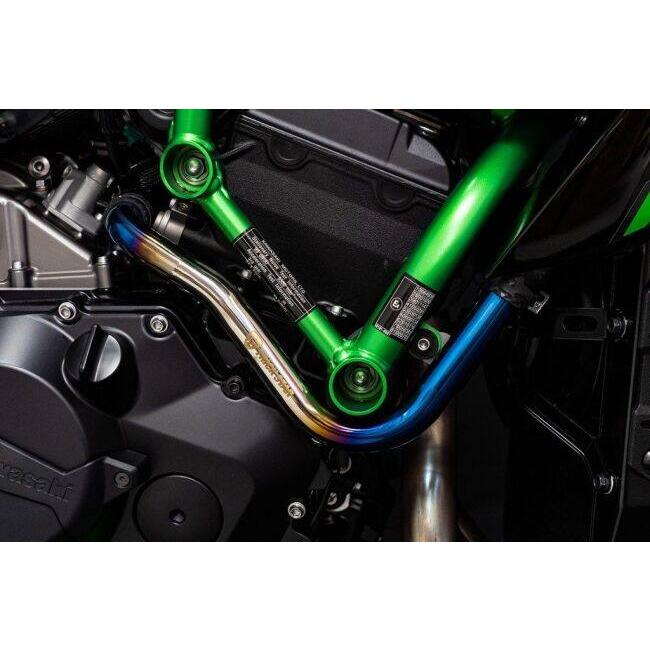 TRICK STAR（トリックスター） チタンラジエターパイプ Z H2 KAWASAKI