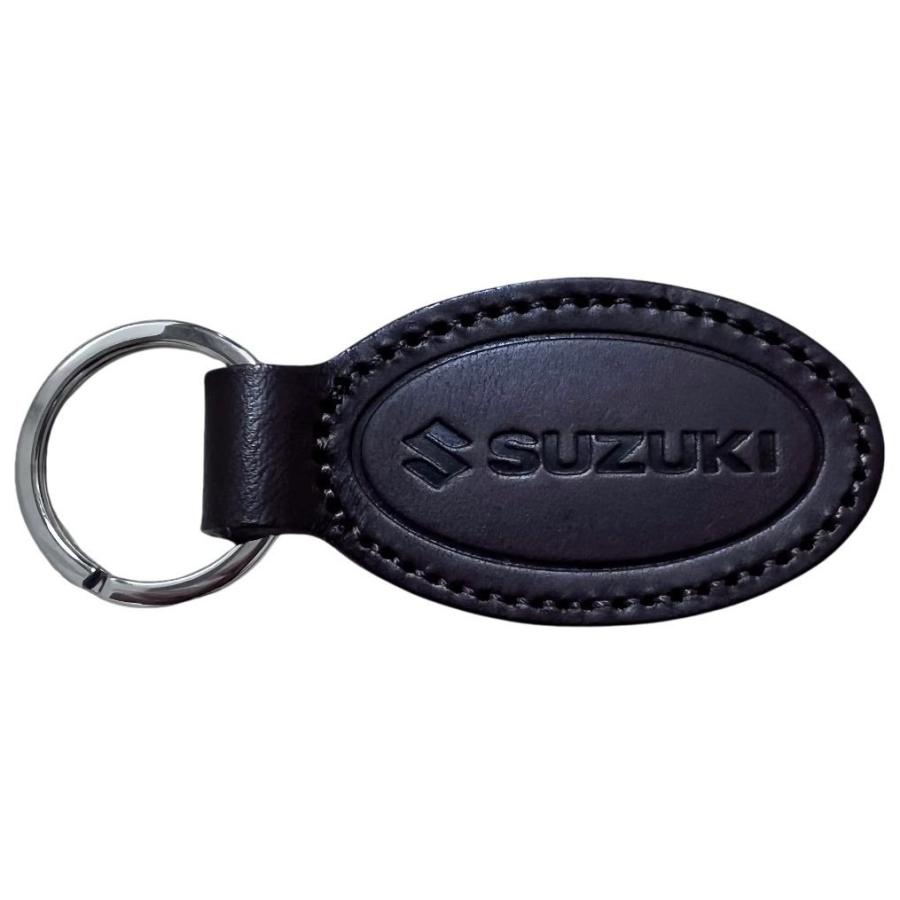スズキ SUZUKI 【SUZUKI×KUSHITANI】 楕円レザーキーホルダー スズキ SUZUKI 【SUZUKI×KUSHITANI】 楕円レザーキーホルダー