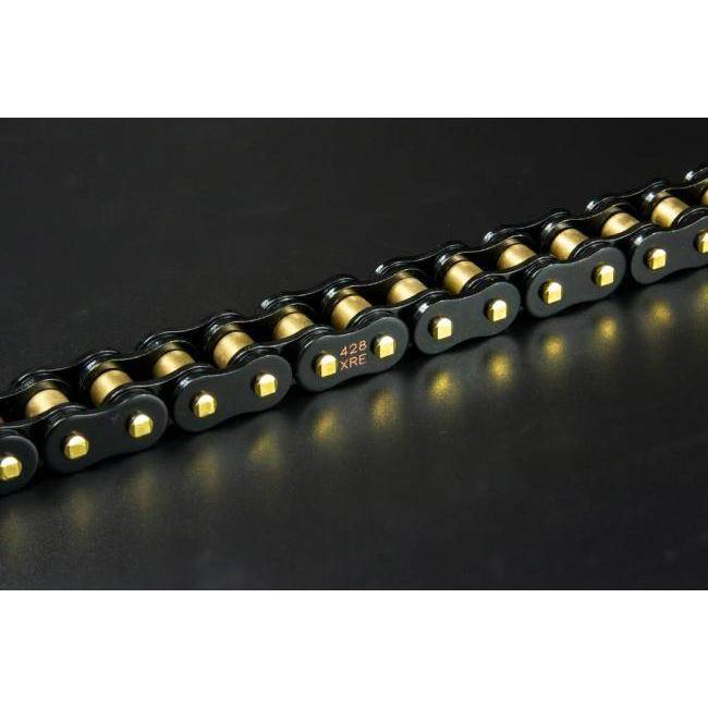 RK JAPAN RKジャパン 428XRE ED.BLACK 【カシメ(CLF)ジョイント付属】 リンク数：142L HONDA ホンダ YAMAHA ヤマハ SUZUKI スズキ KAWASAKI カワサキ チェーン | RK JAPAN | 01