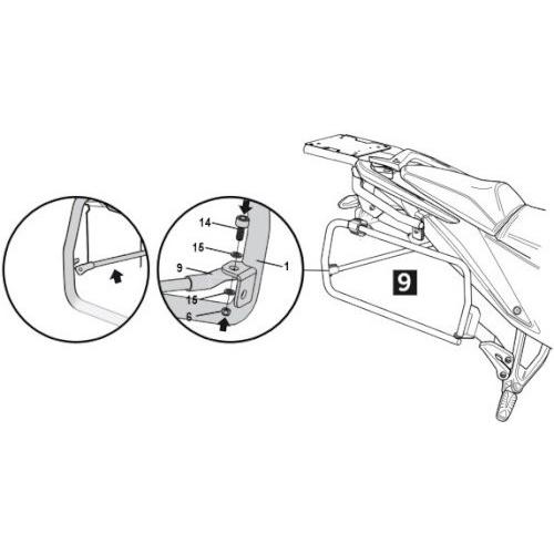 SHAD シャッド 4Pシステムフィッティングキット 390 ADVENTURE