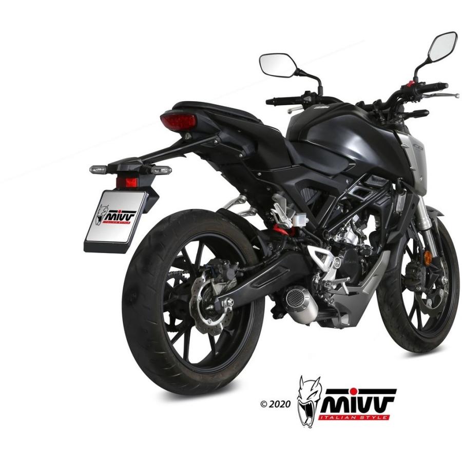mivv　CB125R用　マフラー MIVV フルシステムマフラー GP PRO ブラックステンレス HONDA