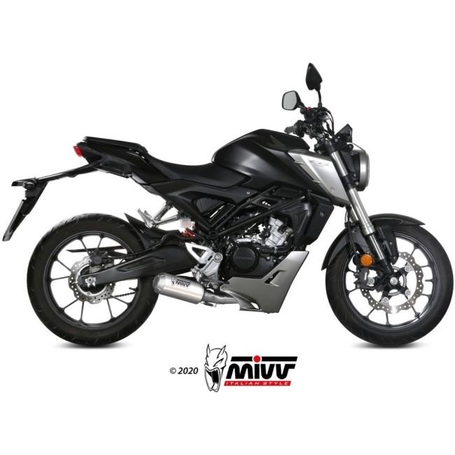 mivv　CB125R用　マフラー Mivv CB125R 2021-2024 フルエキ MK3 ブラックステンレス H.078