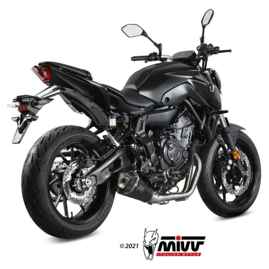 MT-07 MIVV DELTA RACE フルエキゾースト マフラー ミヴ MIVV ミヴ DELTA RACEフルエキゾーストシステム タイプ：ブラック