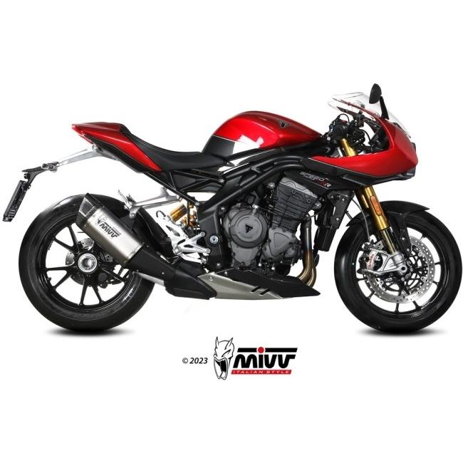 MIVV - ミヴ SR-1 スリップオンマフラー 操作手順：チタン SPEED TRIPLE 1200 RR RS TRIUMPH トライアンフ えり巻き