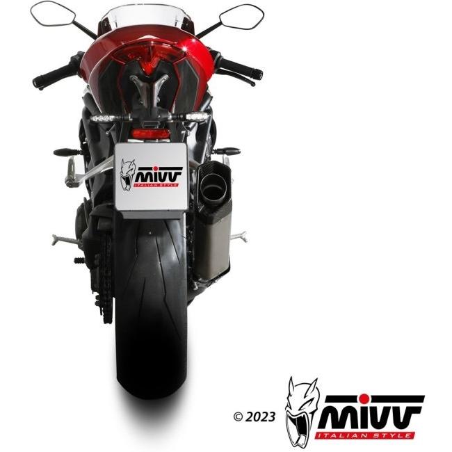 MIVV - ミヴ SR-1 スリップオンマフラー 操作手順：チタン SPEED TRIPLE 1200 RR RS TRIUMPH トライアンフ えり巻き