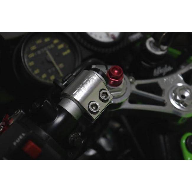 TYGA PERFORMANCE タイガパフォーマンス ハンドルクランプ 左側 シルバー KRR150ZX KAWASAKI カワサキ ハンドルポスト・ハンドルライザー ハンドル周辺パーツ