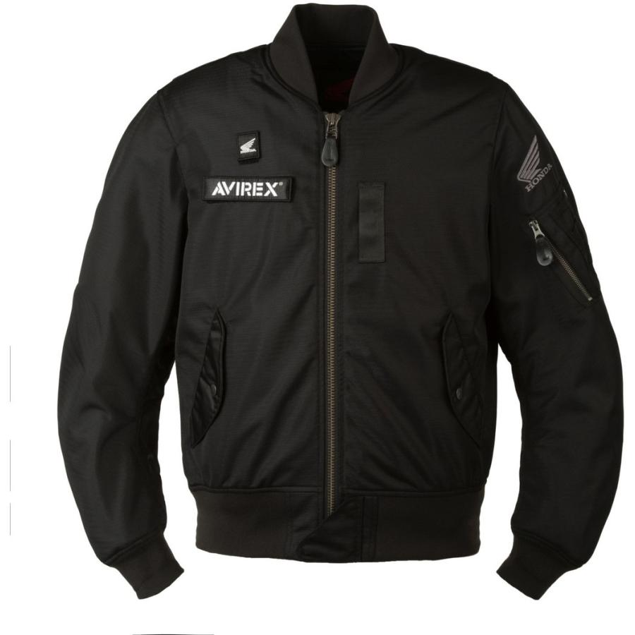 HONDA×AVIREX MA-1 メッシュブルゾン 3L　ブラック ホンダ（HONDA） HONDA RIDING GEAR ライディングギア 【Honda×AVIREX