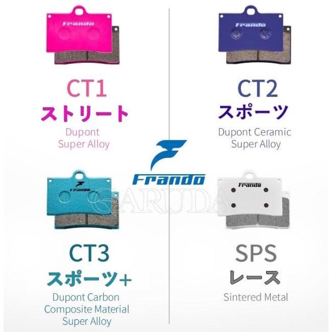 frando フランド CT1 ストリート ブレーキパッド フロント用 YAMAHA ヤマハ HONDA ホンダ ブレーキ | Frando | 02