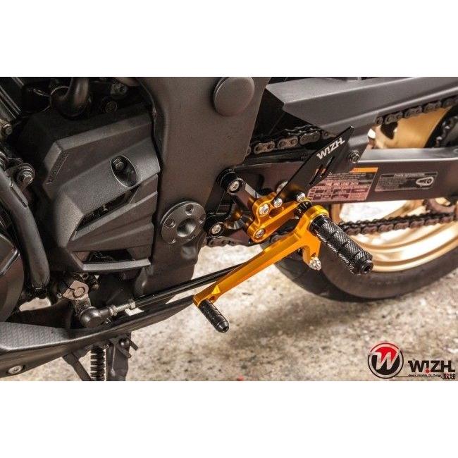 WIZH ウィズ BEV2 バックステップ NINJA300/250/Z300/Z250 NINJA250 NINJA300 Z250 Z300 KAWASAKI カワサキ ステップ 足回りの画像