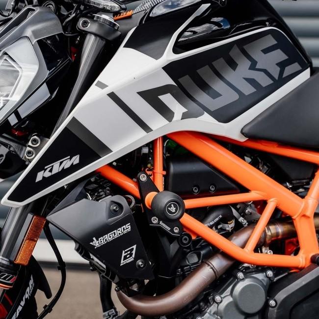 Bagoros Performance バゴロスパフォーマンス クラッシュボビン カラー：ブラック DUKE 125 200 KTM エンジンスライダー・フレームスライダー フレーム_2