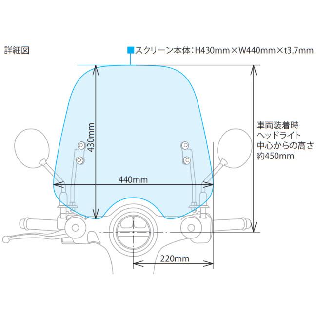 スペシャルパーツ武川 SP武川 SPタケガワ スクリーンキット スーパー