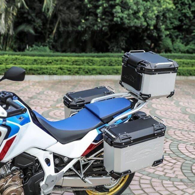 LOBOO ロブー PIKE TRACKERシリーズ 45L トップケース ラック/プレート付き カラー：シルバー CRF1100L アフリカツイン Adventure Sports HONDA ホンダ_1