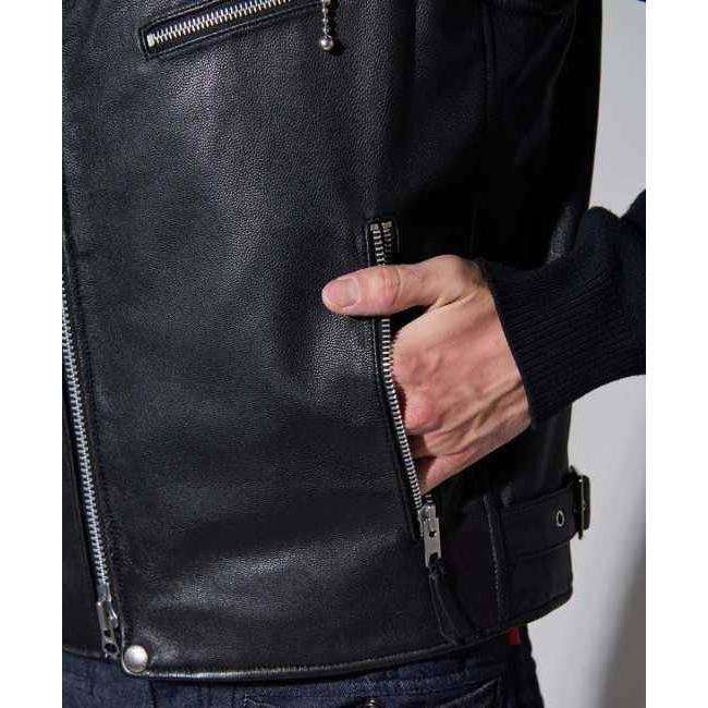 KADOYA カドヤ LEATHER RIDERS VEST [K’S LEATHER＆K’S PRODUCT] サイズ：L ベスト アパレルの画像