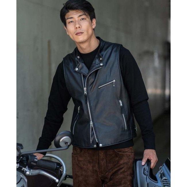 KADOYA カドヤ LEATHER RIDERS VEST [K’S LEATHER＆K’S PRODUCT] サイズ：L ベスト アパレルの画像