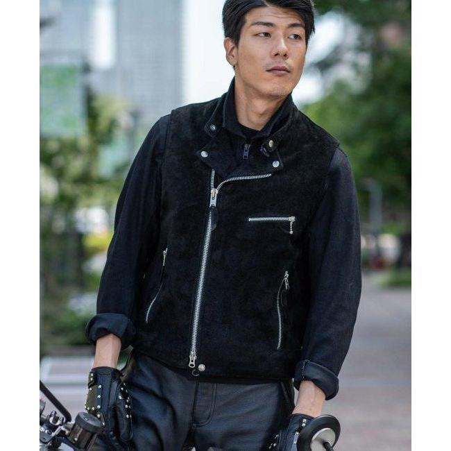 KADOYA カドヤ LEATHER RIDERS VEST [K’S LEATHER＆K’S PRODUCT] サイズ：3L ベスト アパレルの画像